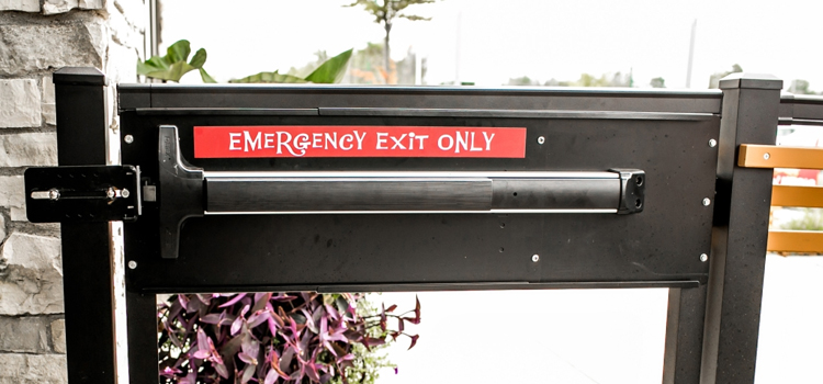 emergency push bar installation in Rolling Hills Estates