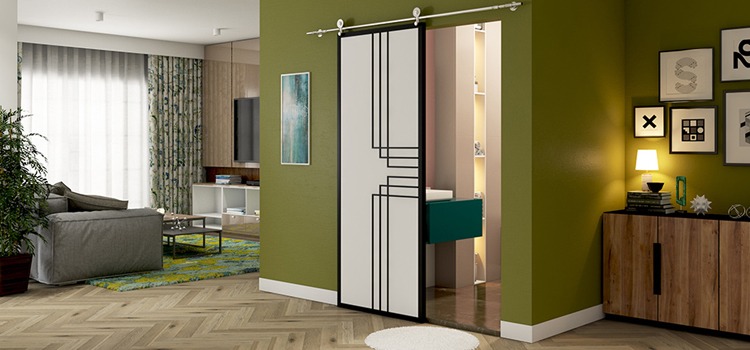 sliding bathroom door installation in Rolling Hills Estates